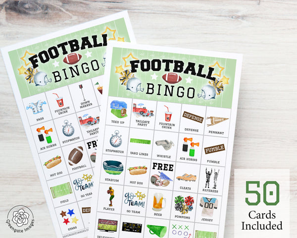Football Bingo - Greengate Images