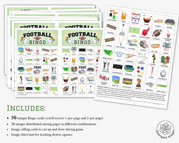 Football Bingo - Greengate Images