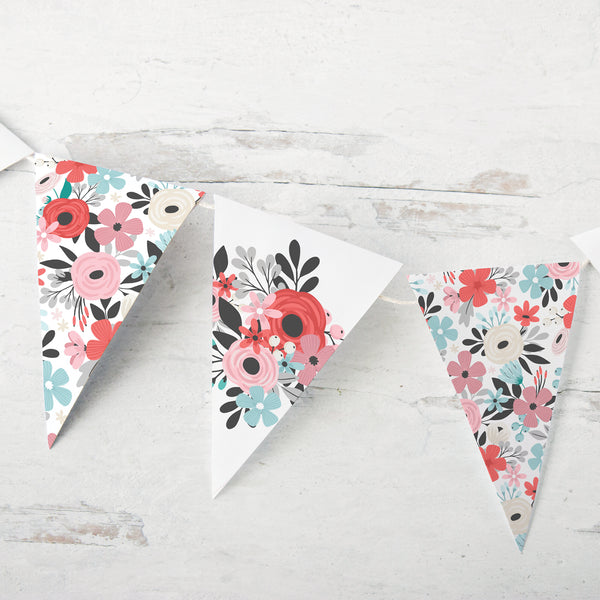 Valentine Floral Bunting - Greengate Images