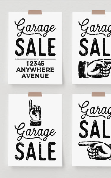 8.5x11" Garage Sale Signs - Greengate Images
