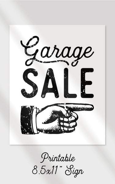 8.5x11" Garage Sale Signs