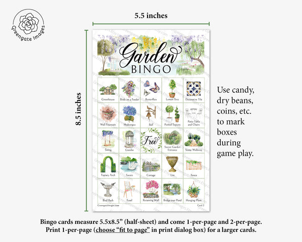 Garden Bingo - Greengate Images