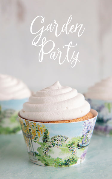Garden Cupcake Wrappers - Floral Scenes - Greengate Images