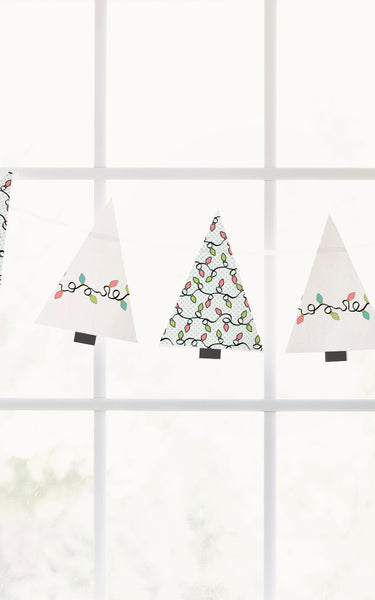 Christmas Tree Garland - Pastel Lights - Greengate Images