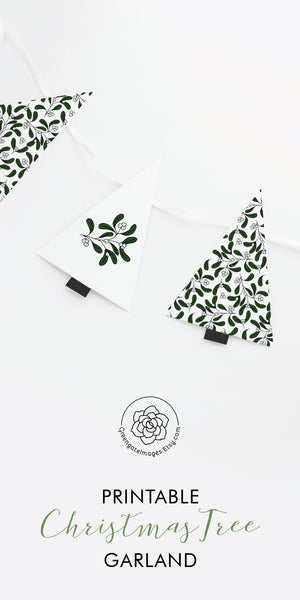 Christmas Tree Garland - Mistletoe - Greengate Images