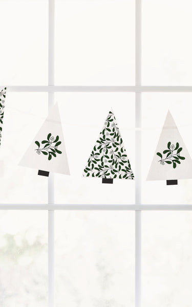 Christmas Tree Garland - Mistletoe - Greengate Images