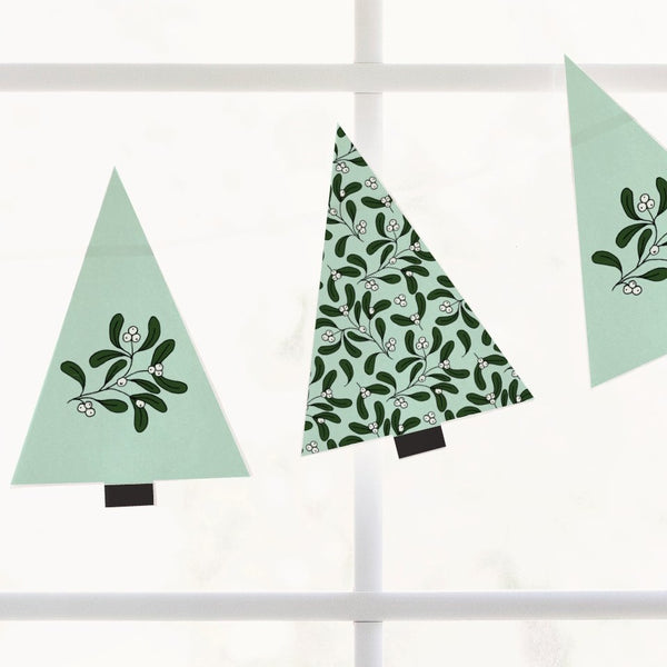 Christmas Tree Garland - Mint Mistletoe - Greengate Images
