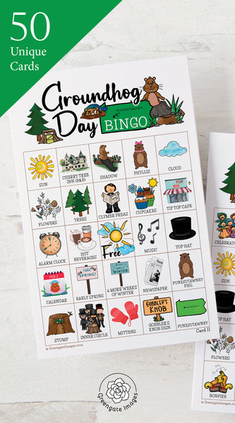 Groundhog Day Bingo - Greengate Images