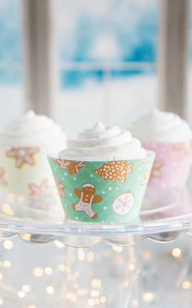 Gingerbread Christmas Cupcake Wrapper Trio - Greengate Images