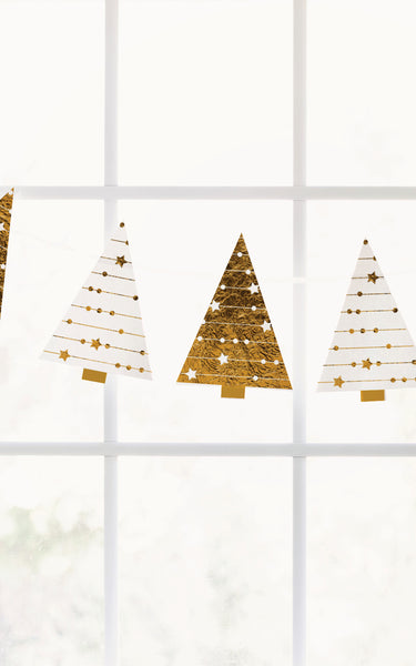 Gold Christmas Tree Garland - Greengate Images