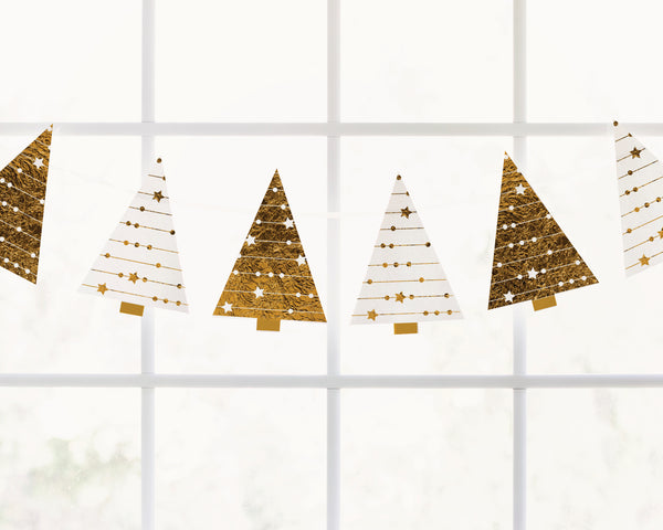 Gold Christmas Tree Garland - Greengate Images