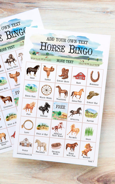 Horse Bingo - Greengate Images