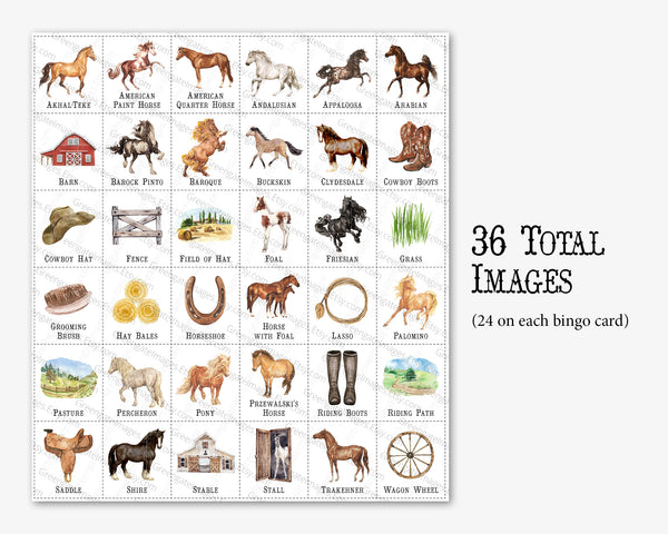 Horse Bingo - Greengate Images
