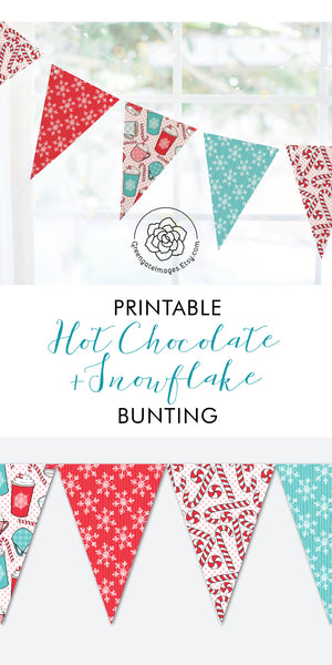 Hot Chocolate Bunting - Greengate Images