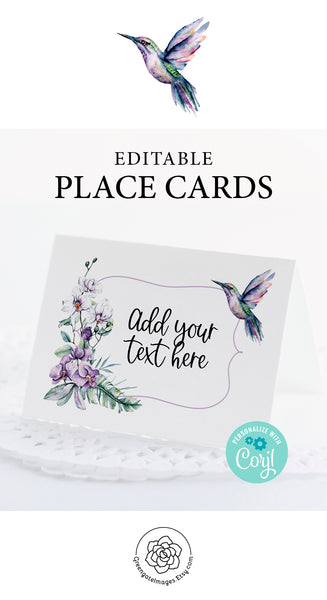 Hummingbird Place Card - Greengate Images