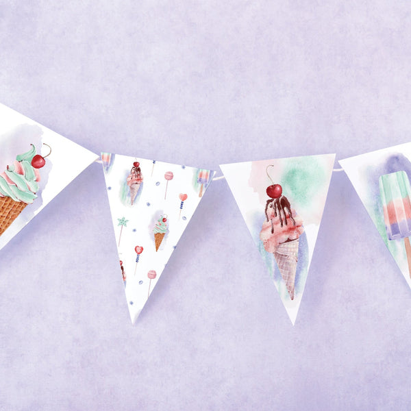 Ice Cream Bunting Set - Greengate Images