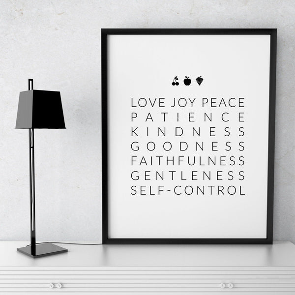 Fruits of the Spirit Wall Art - Printable Digital Download by Greengate Images
