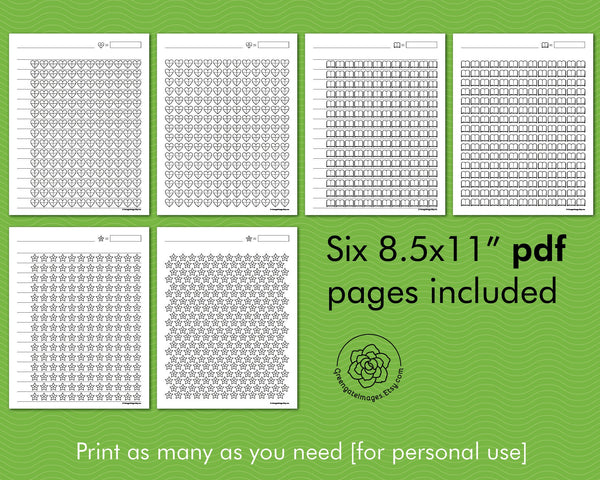 Progress Tracker Pack - Printable Digital Download by Greengate Images