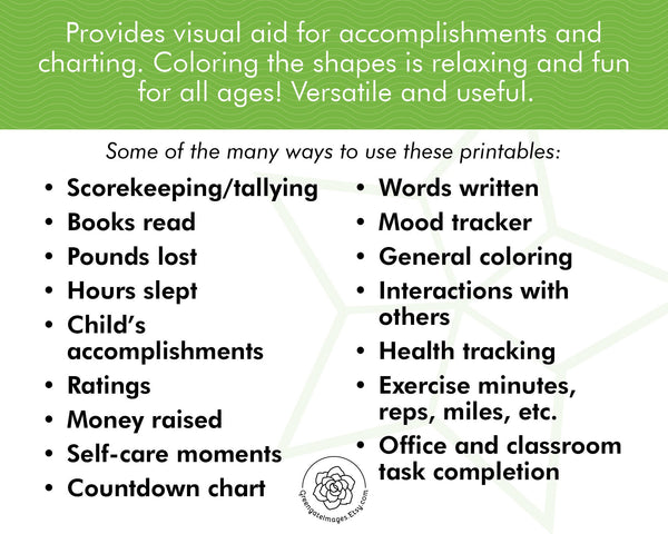 Progress Tracker Pack - Printable Digital Download by Greengate Images
