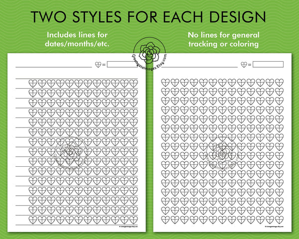 Progress Tracker Pack - Printable Digital Download by Greengate Images