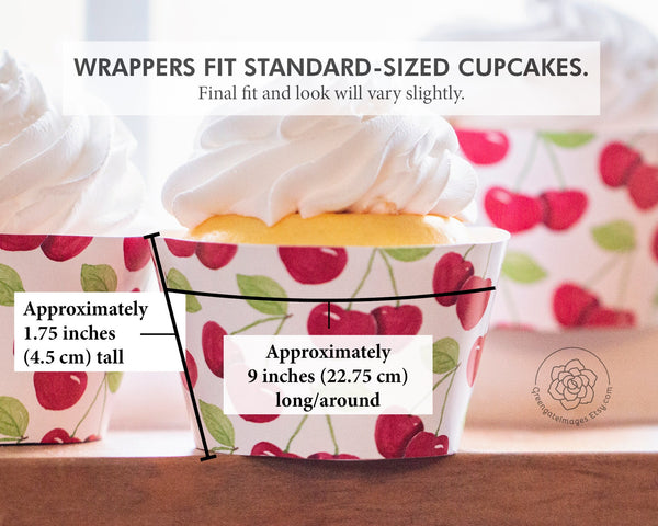 Cherry Cupcake Wrapper - Greengate Images