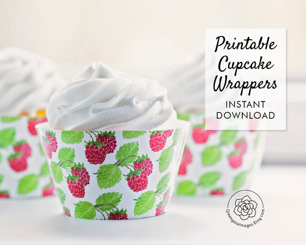 Raspberry Cupcake Wrapper - Greengate Images