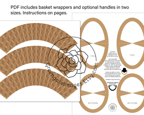 Basket Cupcake Wrappers - Greengate Images