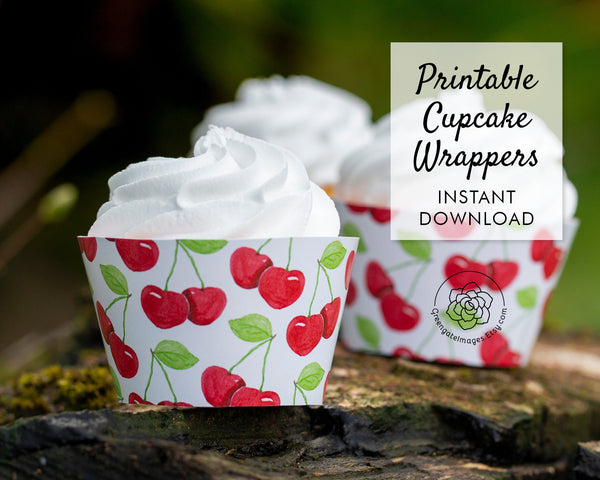 Cherry Cupcake Wrapper - Greengate Images