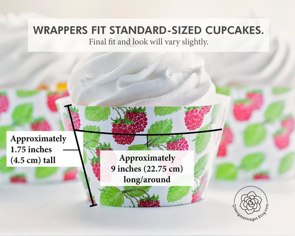 Raspberry Cupcake Wrapper - Greengate Images