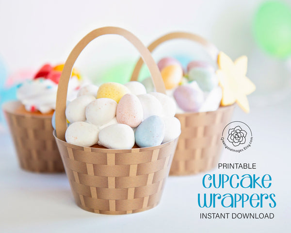 Basket Cupcake Wrappers - Greengate Images