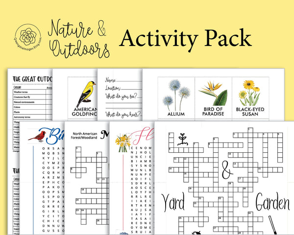 Nature Activity Printables Pack - Greengate Images