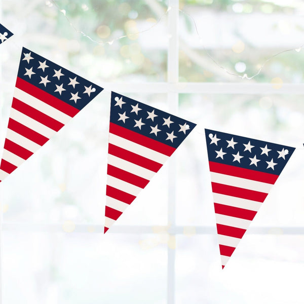 American Flag Bunting - Printable Digital Download by Greengate Images