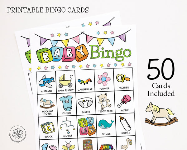 Baby Bingo - Color Doodles - Greengate Images