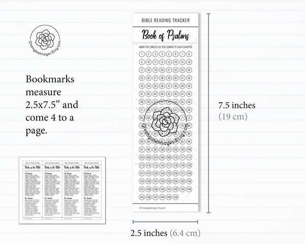 Bible Bookmark Set - Black and White - Printable Digital Download by Greengate Images