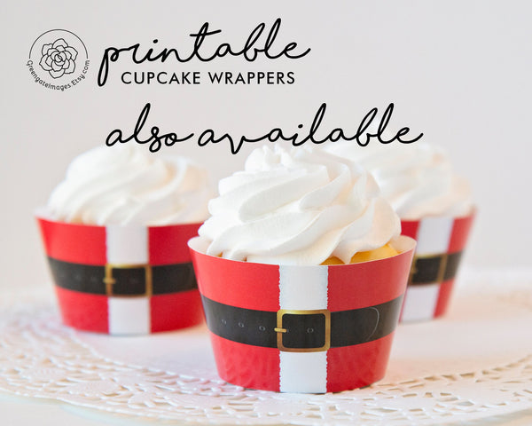 Elf Belt Cupcake Wrappers - Greengate Images