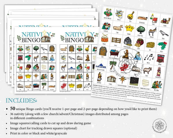 Nativity Bingo - Greengate Images