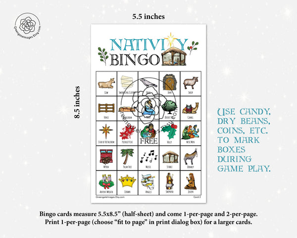 Nativity Bingo - Greengate Images
