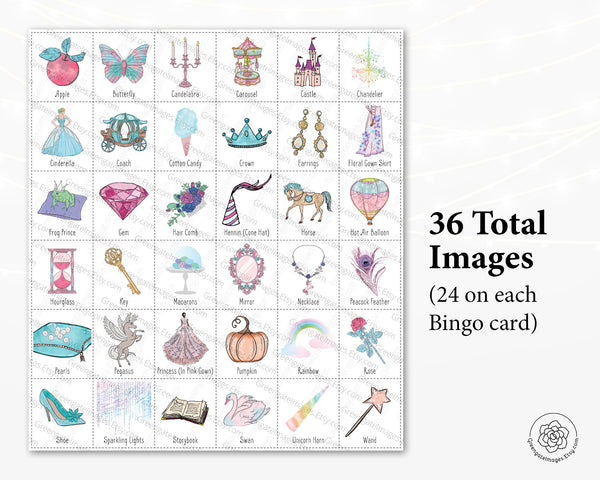 Fairytale Princess Bingo - Greengate Images