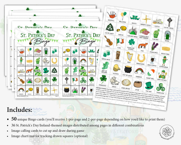 St. Patrick's Day Bingo - I - Greengate Images