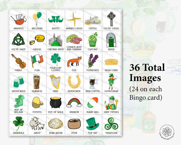 St. Patrick's Day Bingo - I - Greengate Images