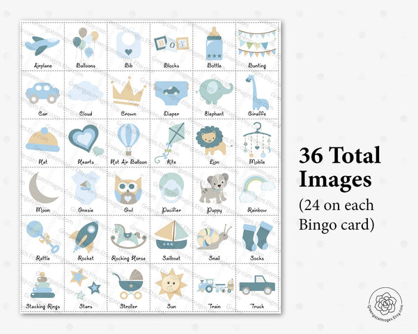 Baby Boy Bingo - Greengate Images
