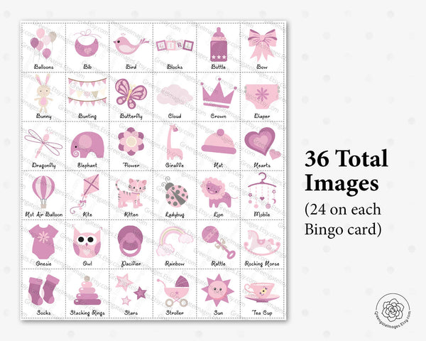 Baby Girl Bingo - Greengate Images