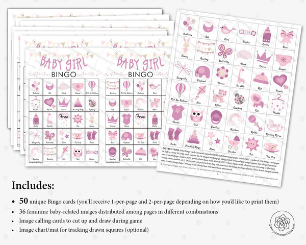 Baby Girl Bingo - Greengate Images