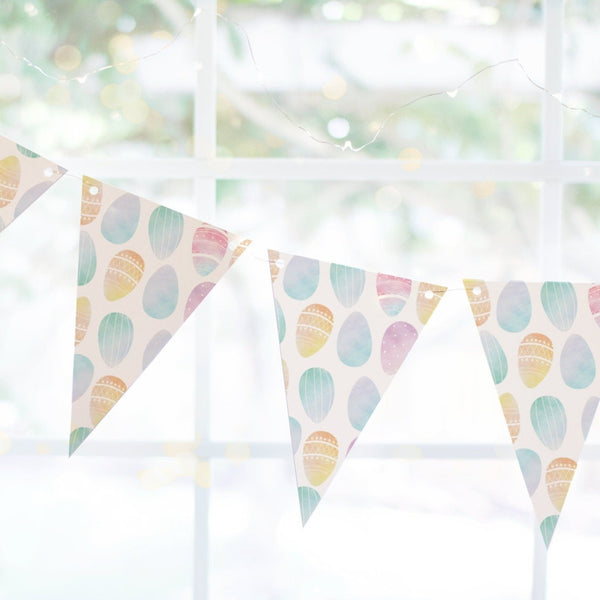 Easter Bunting - Pastel Eggs - Printable Digital Download by Greengate Images