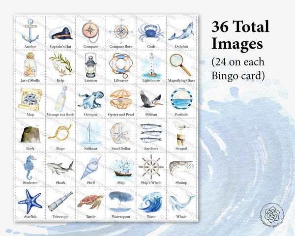 Nautical Bingo - Greengate Images