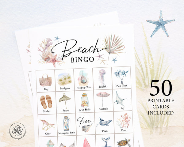 Beach Bingo - Sophisticated - Greengate Images