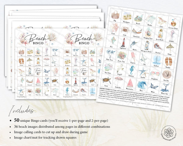 Beach Bingo - Sophisticated - Greengate Images