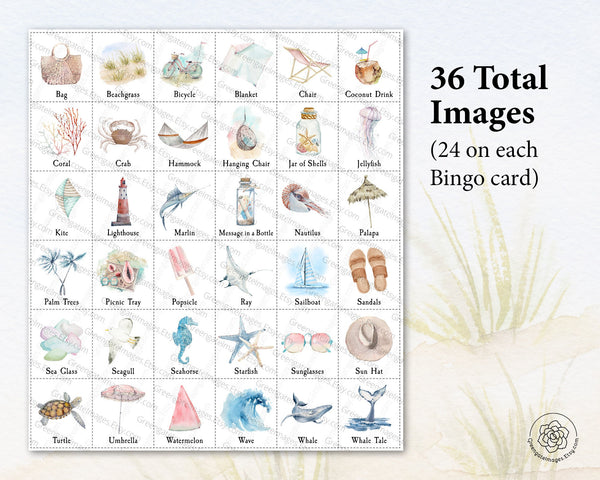 Beach Bingo - Sophisticated - Greengate Images