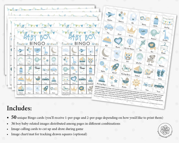 Baby Boy Bingo - Greengate Images