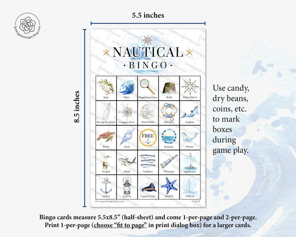 Nautical Bingo - Greengate Images